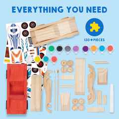 Klever Kits pre-cut wooden pieces simplifying building for kids