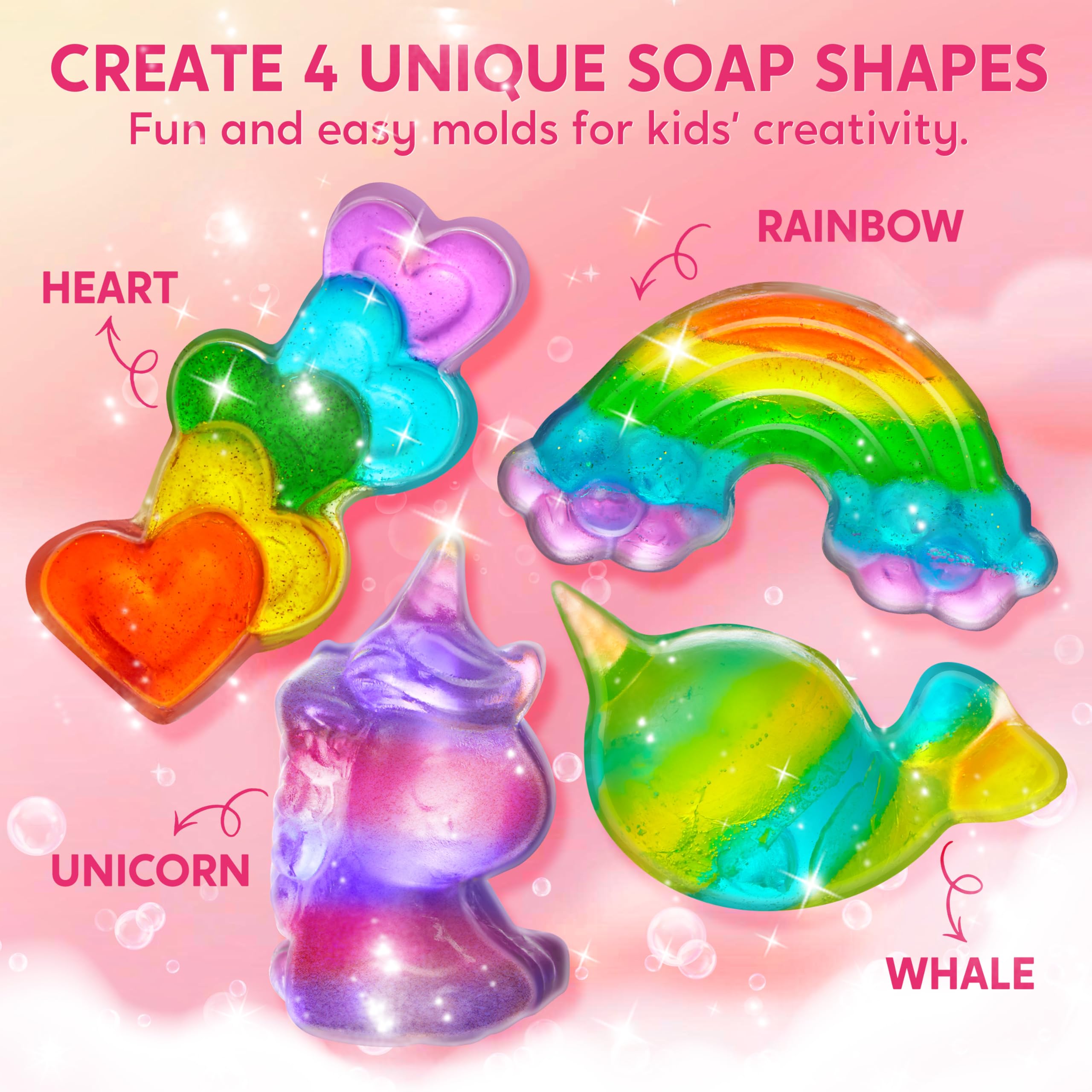 Klever Kits rainbow soap mold for colorful layered soaps