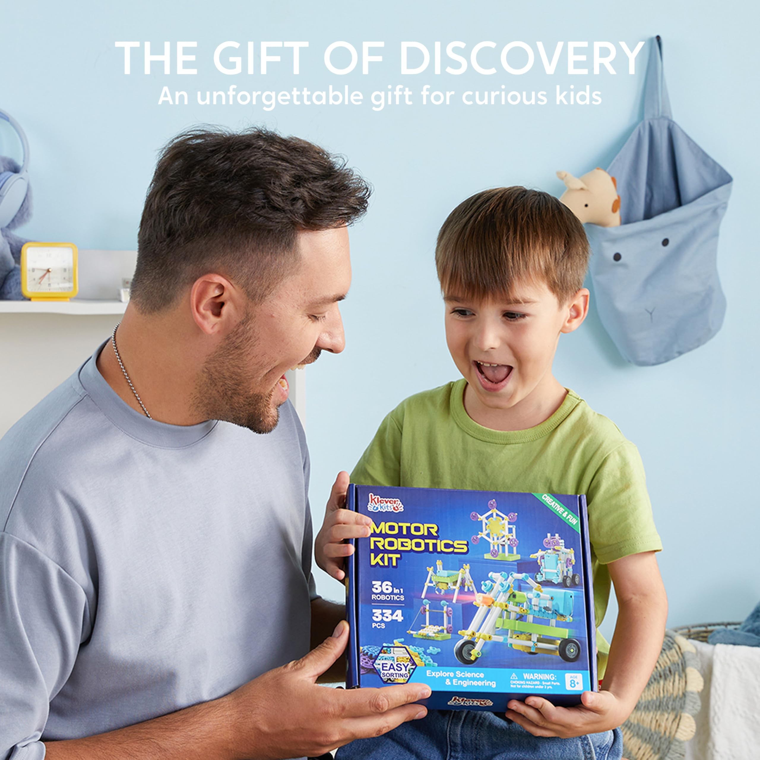 Klever Kits screen-free learning encourages focused, hands-on STEM play.