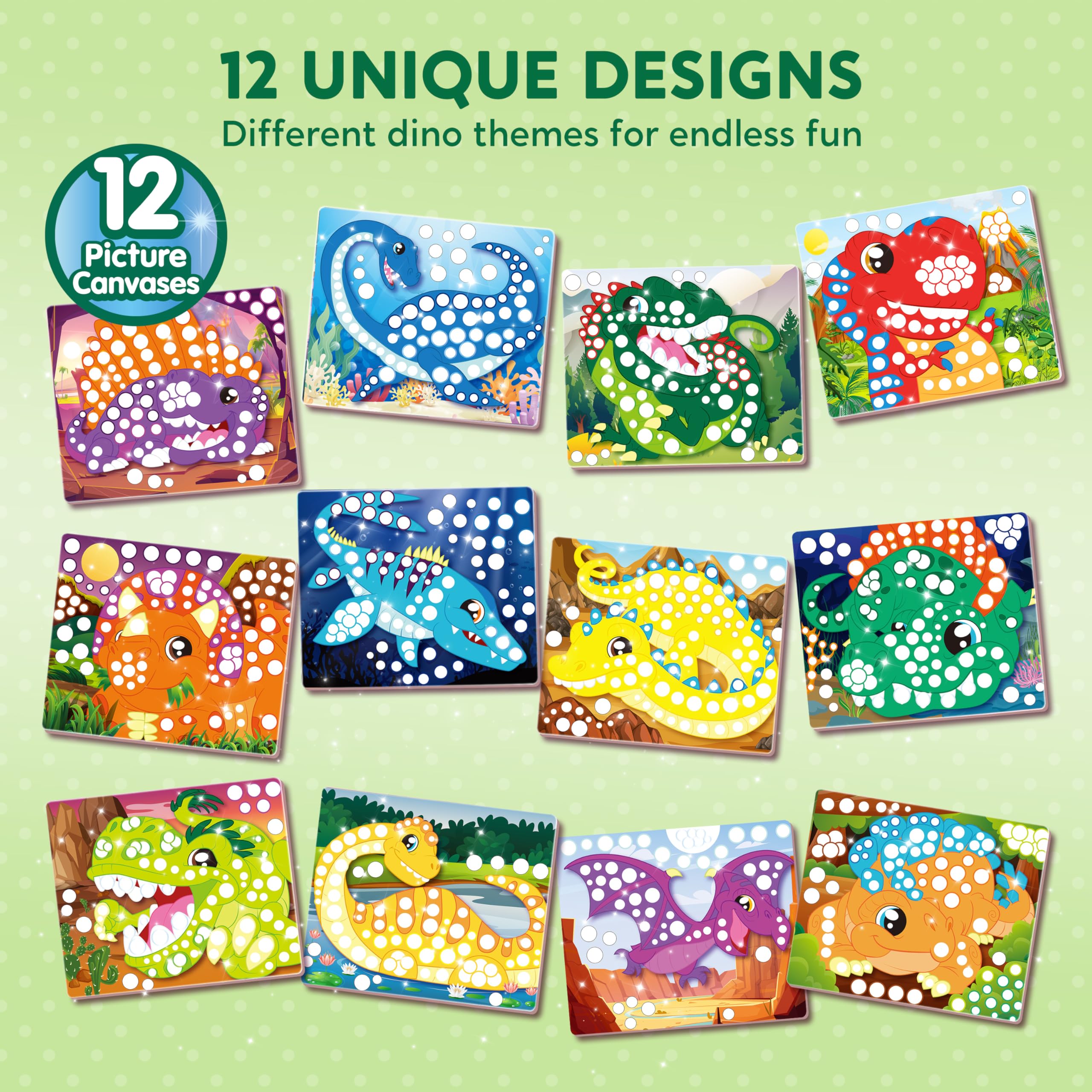 Klever Kits solid dot stickers pack enables mess-free creativity.