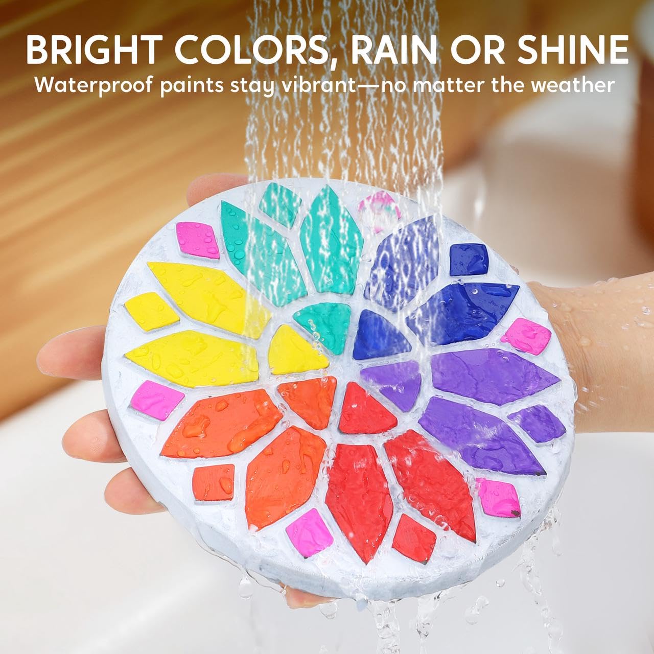 Klever Kits Stepping Stones Butterfly design paint kit invites colorful outdoor art projects.