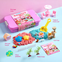 Klever Kits storage bin with lid simplifies cleanup after play time.