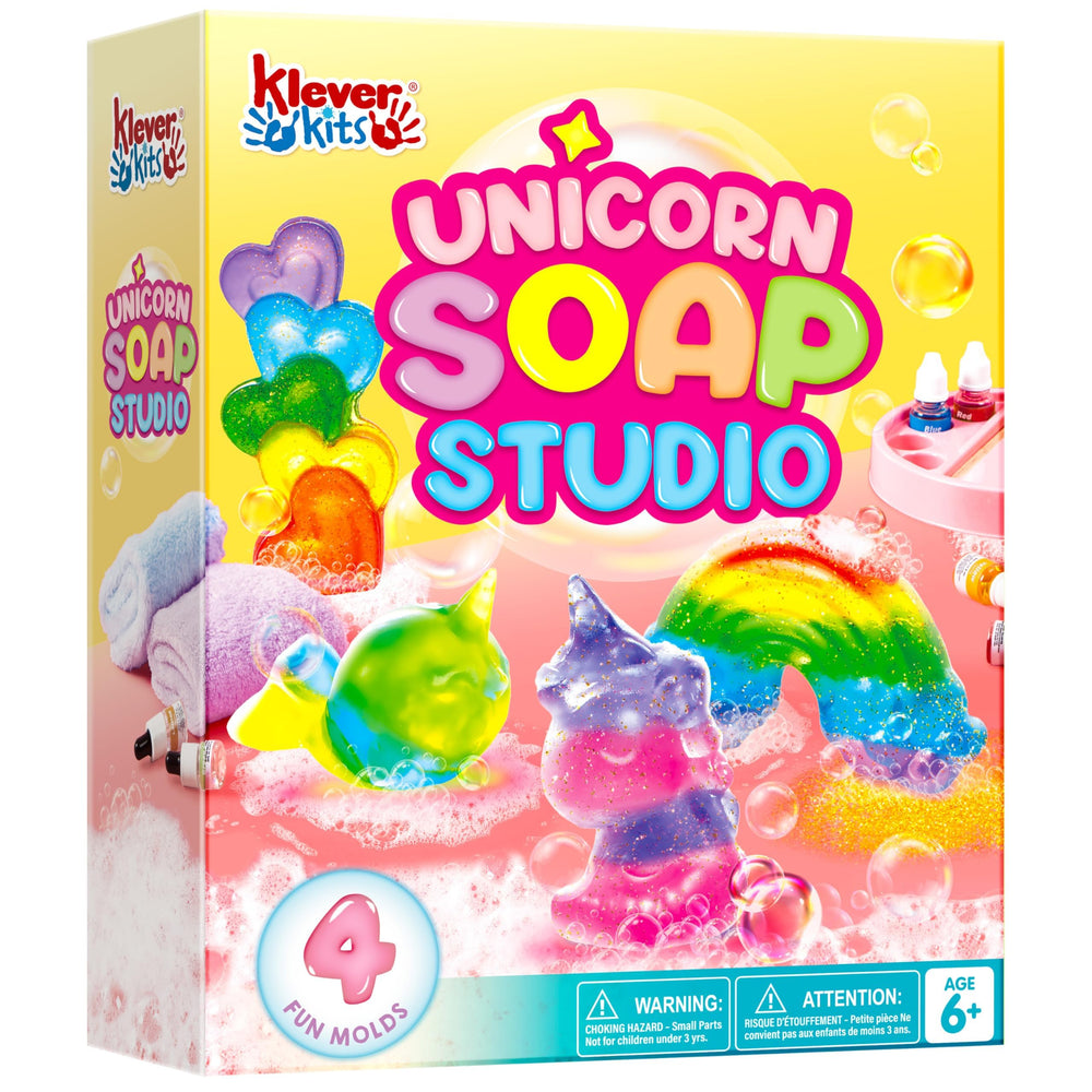 Klever Kits unicorn soap mold for magical bath-time crafts