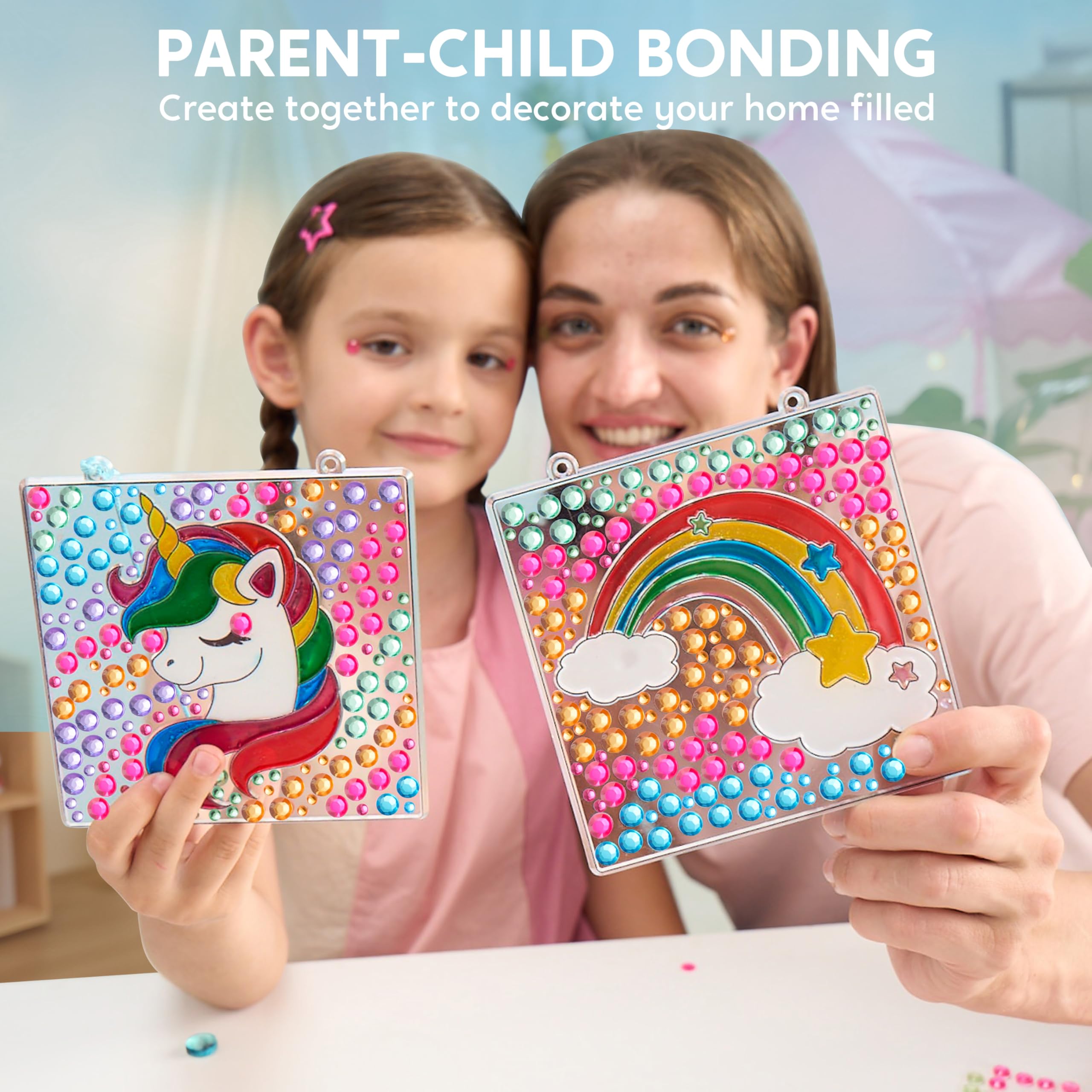 Klever Kits sun window art paint helps kids craft sunlit glow effects in windows.