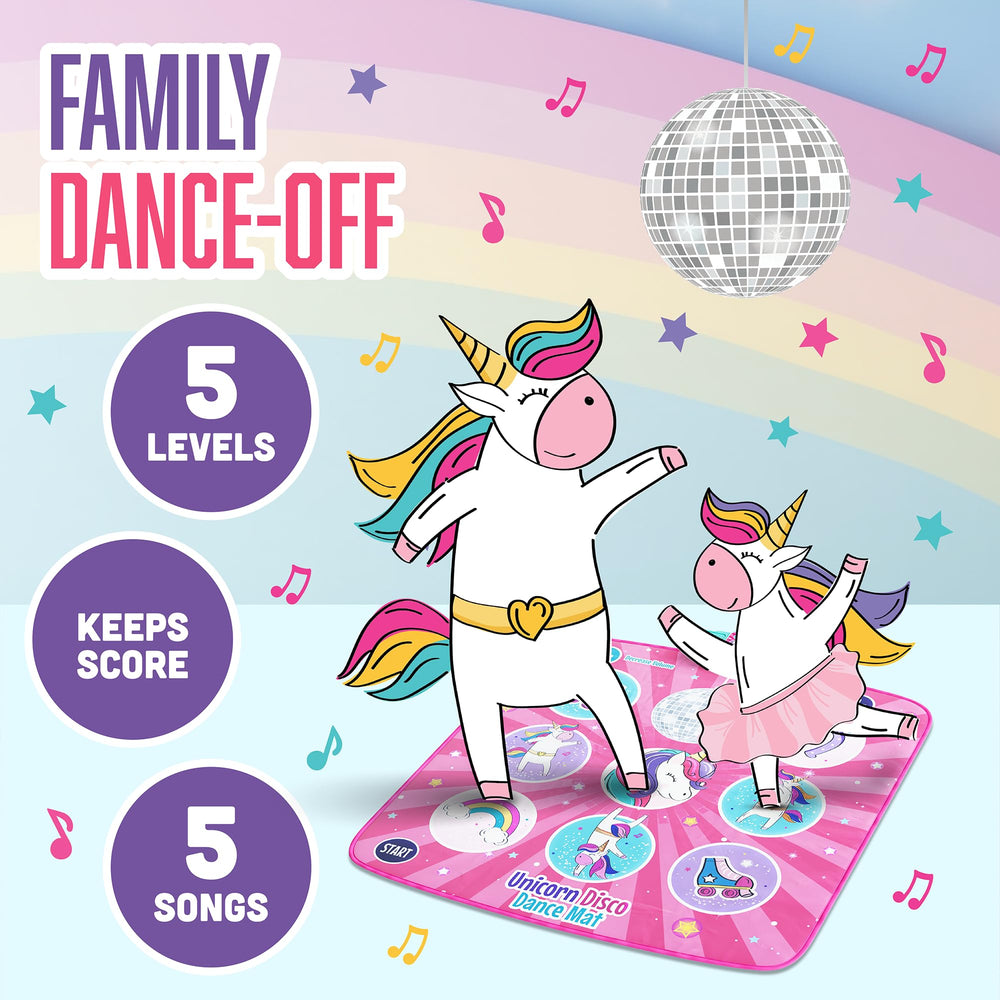 Klevly Unicorn Dance Mat gift-ready packaging makes a delightful present.