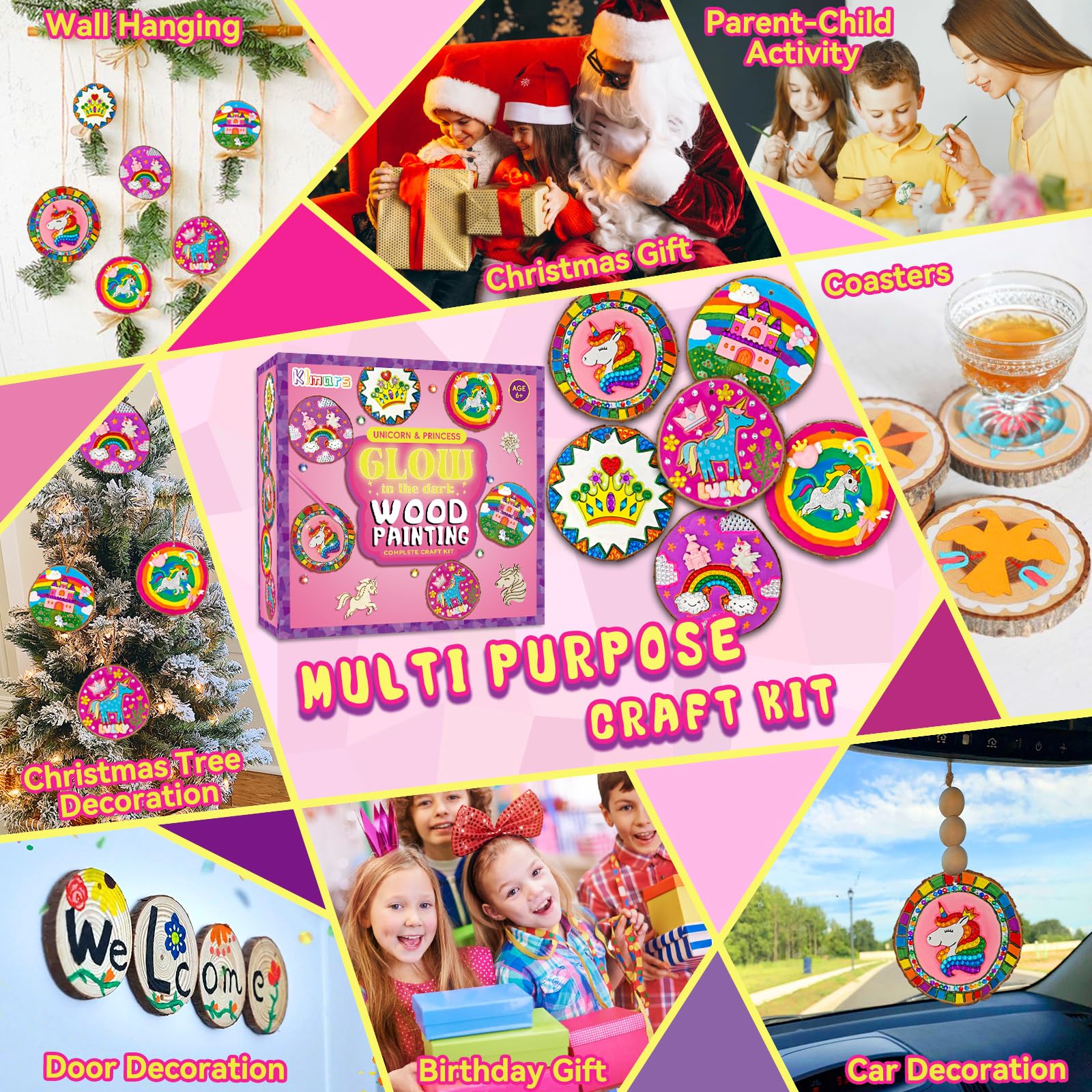 Klmars gift-ready unicorn craft kit for kids' creative moments.