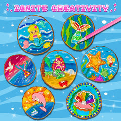 Klmars Mermaid resin charms pack with mermaid decorations