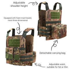 Klocerg army costume boy tactical vest, adds realistic depth to role-play adventures.