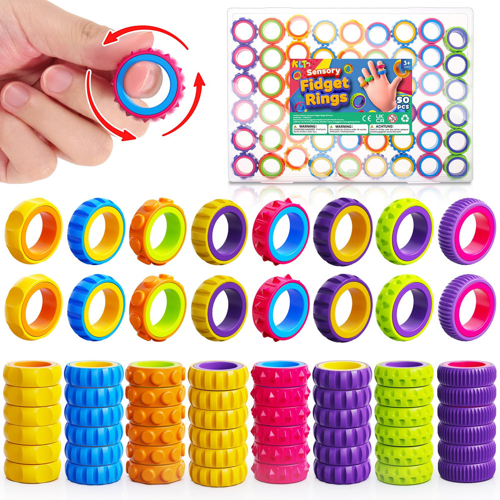 KLT fidget ring with six textures offers tactile input for calmer classroom focus.