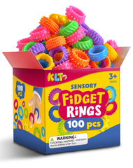 KLT fidget ring with six textures for tactile focus