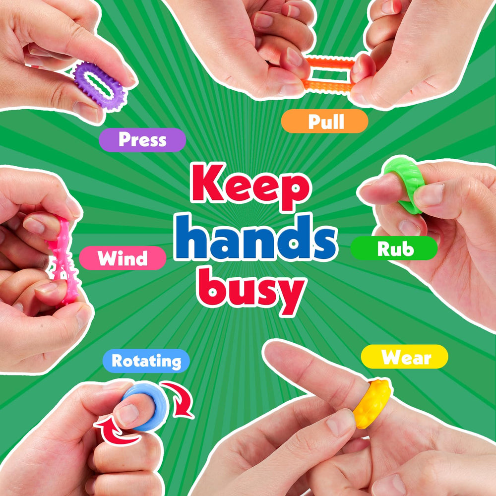 KLT fidget rings silent design for discreet classroom use