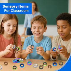 KLT fidget rings portable lightweight for travel and meetings