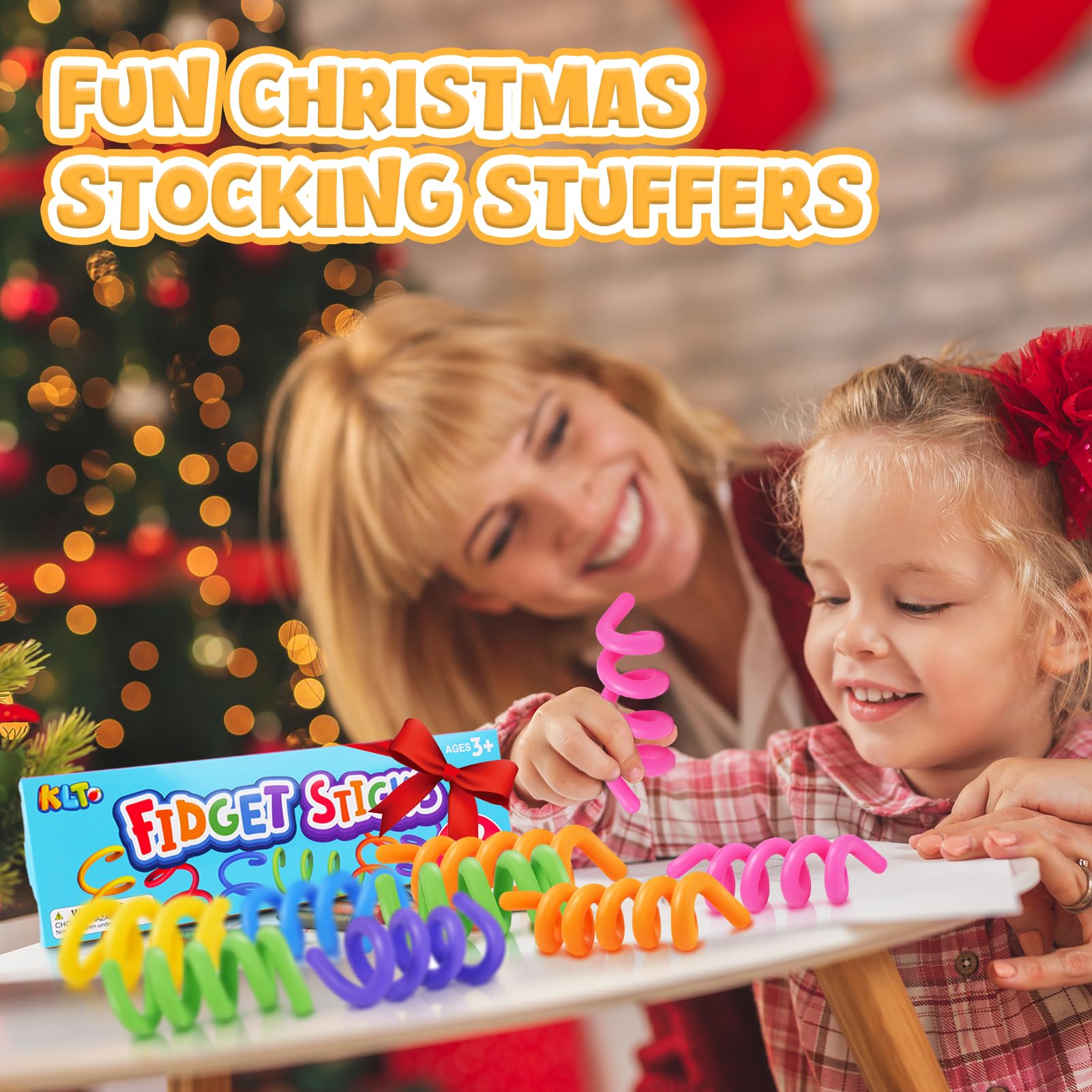 KLT fidget sticks soft rubber ends for safe, smooth touch.