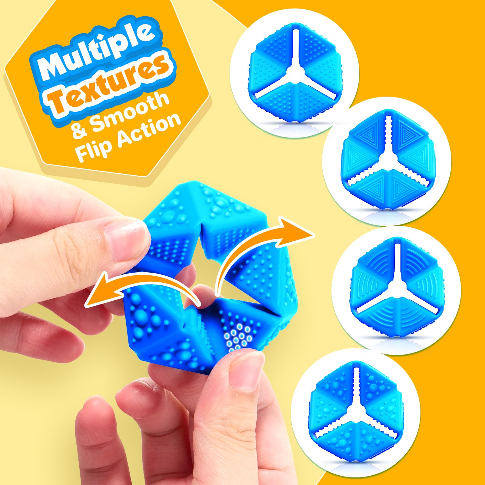 KLT flip cube textures hands in action demonstrates repetitive motion for focus