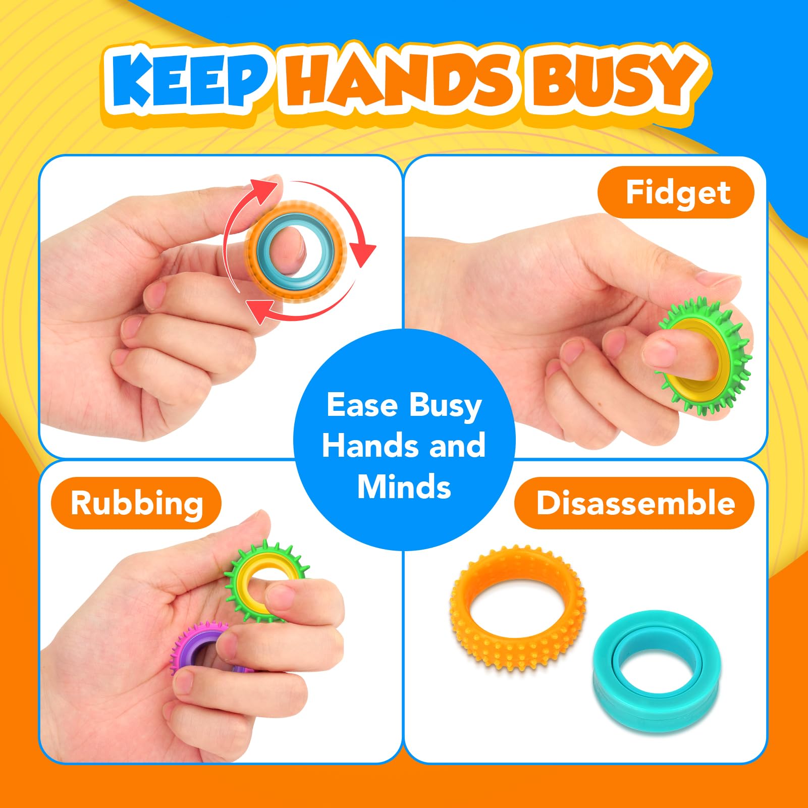 KLT rolling inner ring provides satisfying spin to calm nerves.