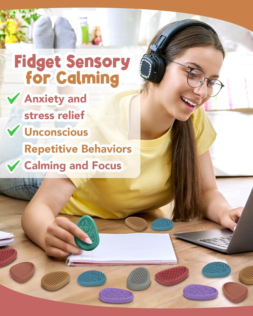 KLT sensory stone packaging is gift-ready for stockings or gifts