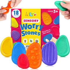 KLT sensory stone with textured surface for calm focus in class.