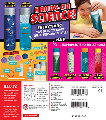 Klutz Discovery Bottles hoop challenge supports eye-hand coordination during play