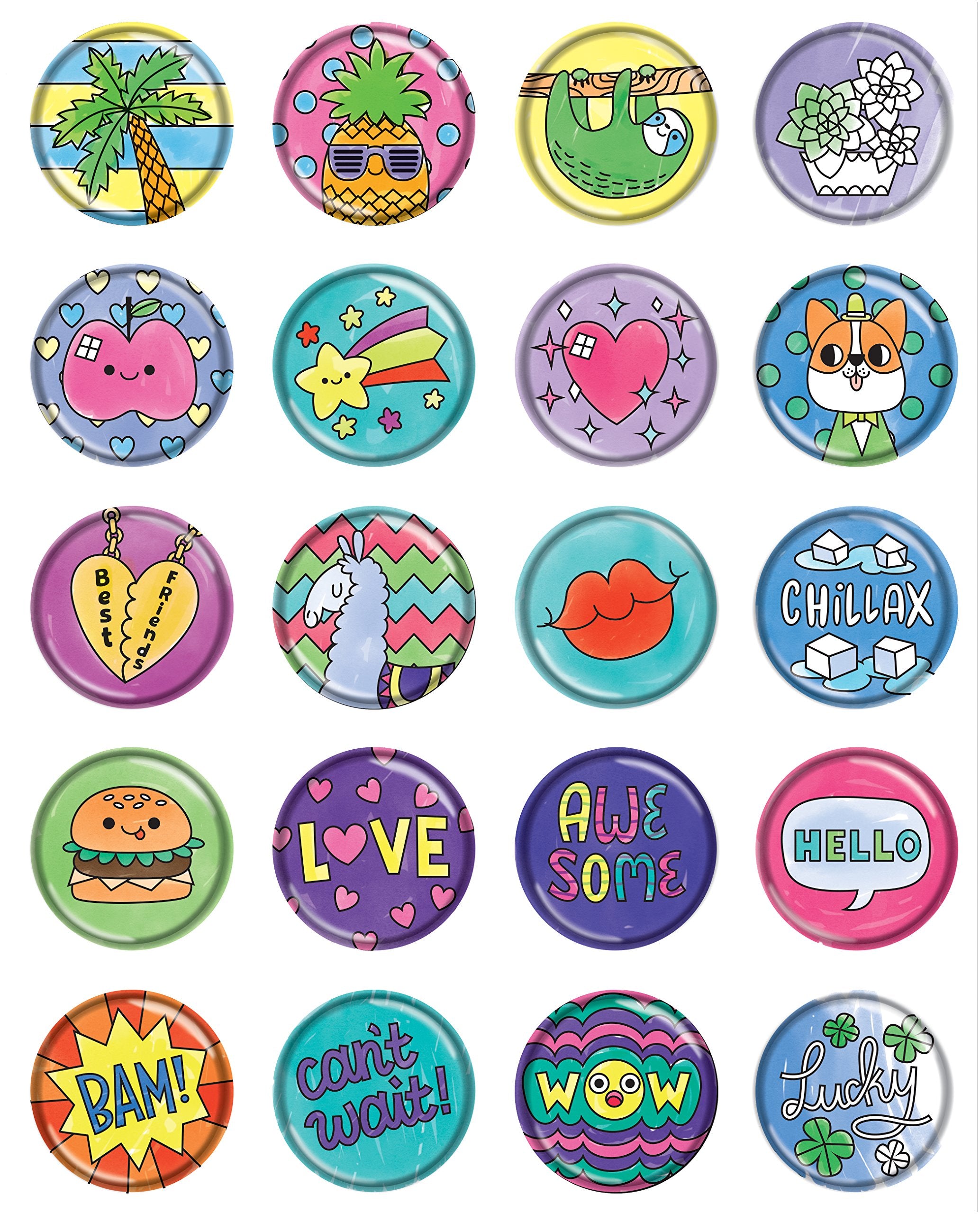 Klutz Puffy Stickers Closeup Texture: squishy surface adds tactile fun.