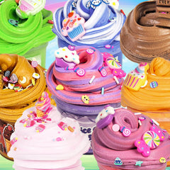 KMBTQRE Butter Slime Kit storage containers keep colors fresh