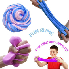 Butter slime set two-toned, great for classroom activities and gifts.