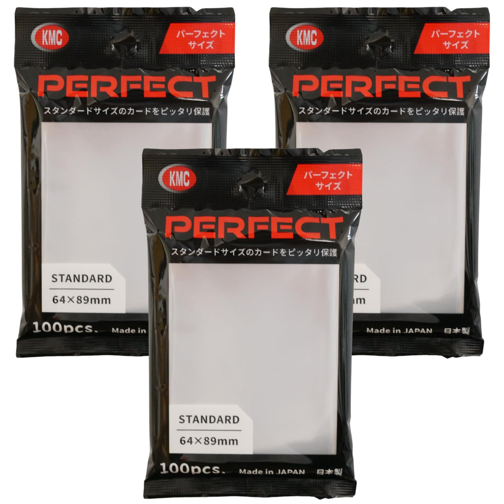 KMC 100 pochettes clear card sleeves to protect cards from dirt and moisture.