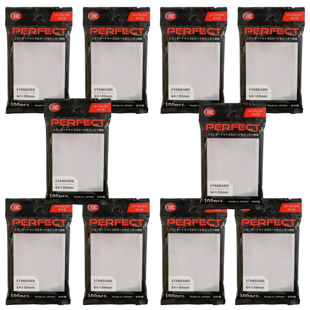 KMC Card Barrier sleeve in 89x64mm size, sold as a 10-pack for cards.