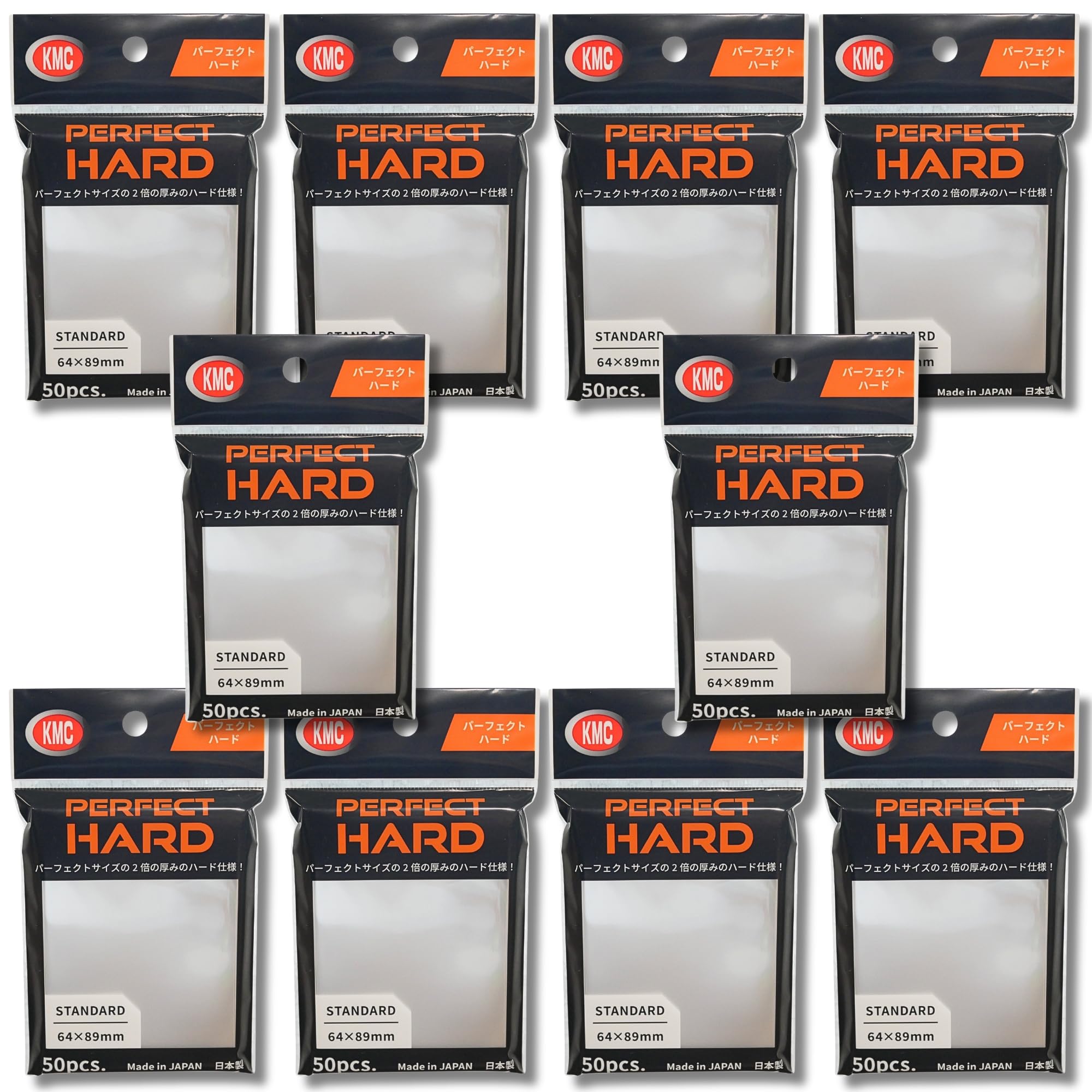 KMC Card Barrier Sleeve Perfect Hard 10-set boxed for card protection