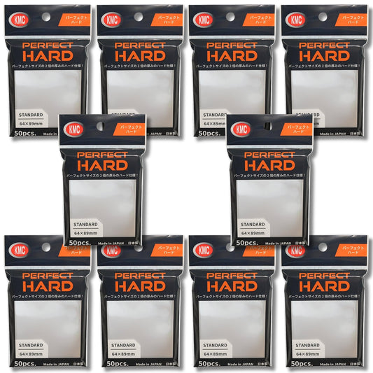 KMC Card Barrier Sleeve Perfect Hard 10-set boxed for card protection
