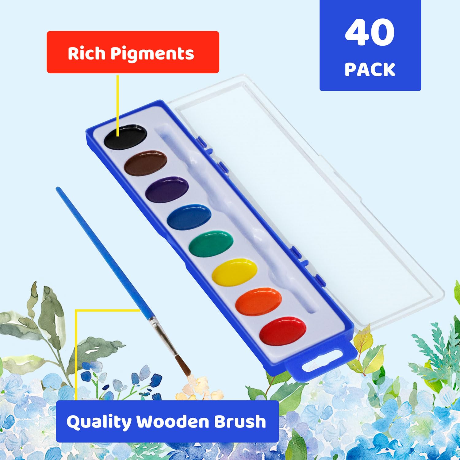 KMLYDGS eight-color color pack showing vibrant hues for kids.