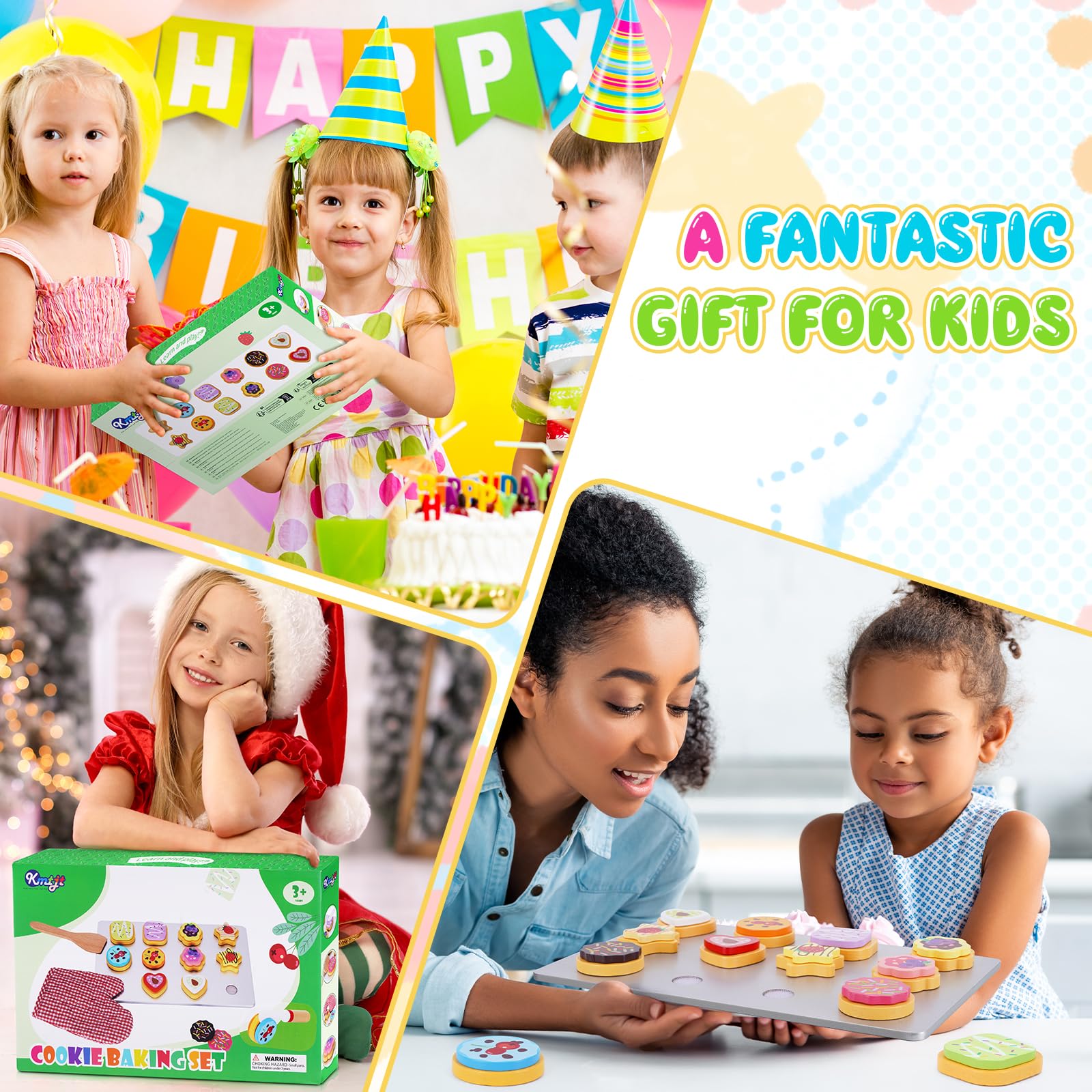 KMTJT gift-ready pretend kitchen toy for birthdays and holidays