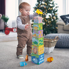 KMTJT stack-and-nest toys enhancing hand-eye coordination