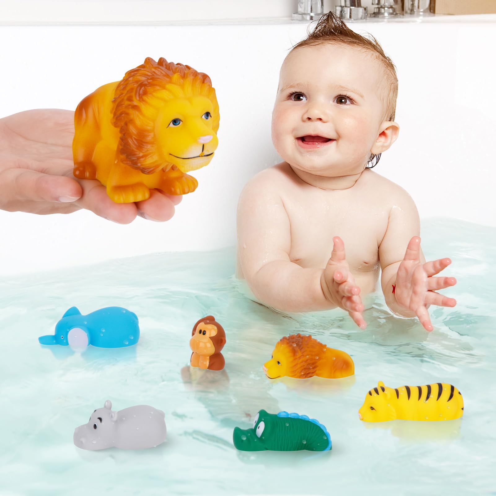 KMTJT monkey elephant bath toys promoting water exploration