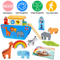KMTJT Noah's Ark animal entrances facilitate color and shape matching.