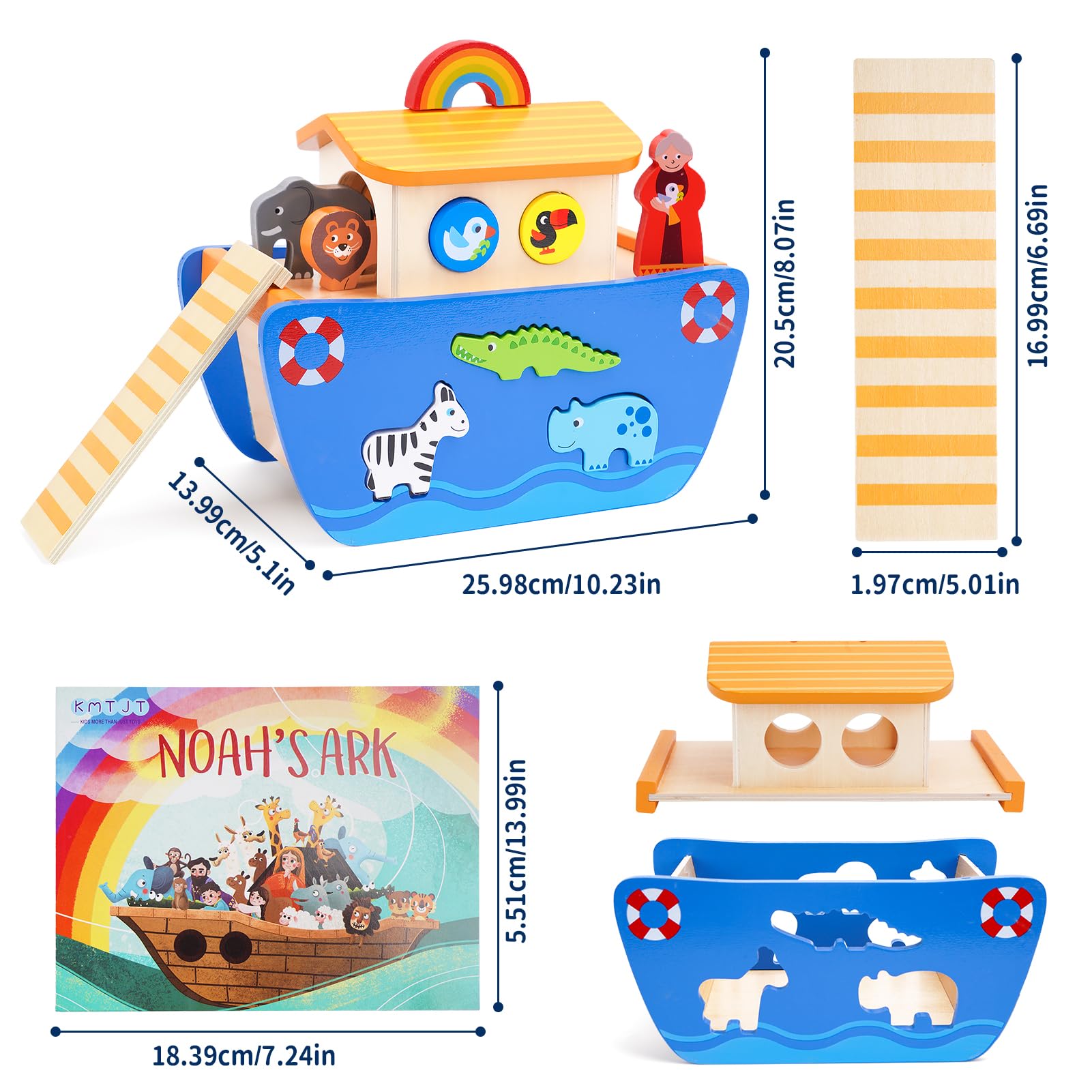 KMTJT Noah's Ark Bible story book supports storytelling and early language.