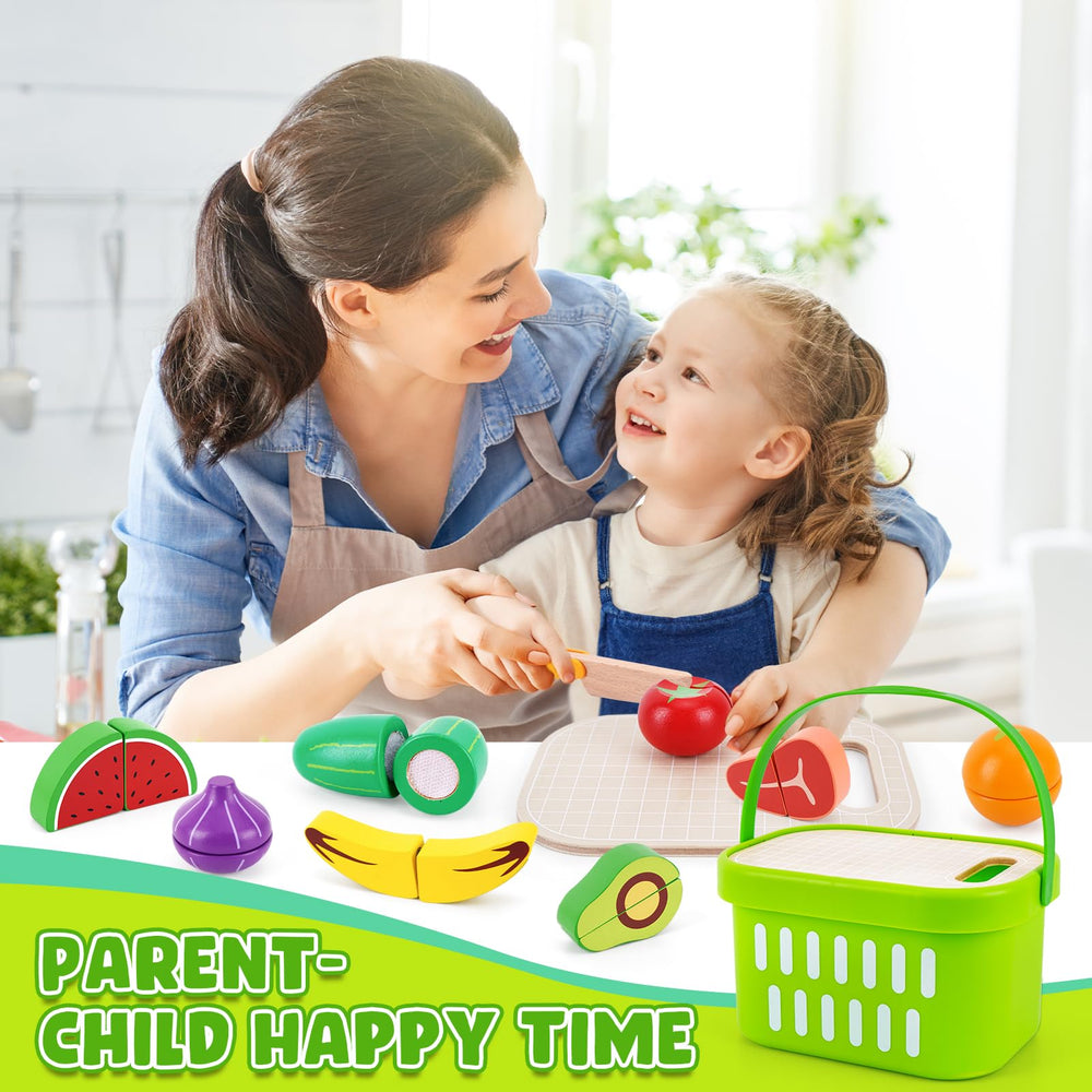 KMTJT picnic cloth with fruit pieces enhances home or classroom play sessions.