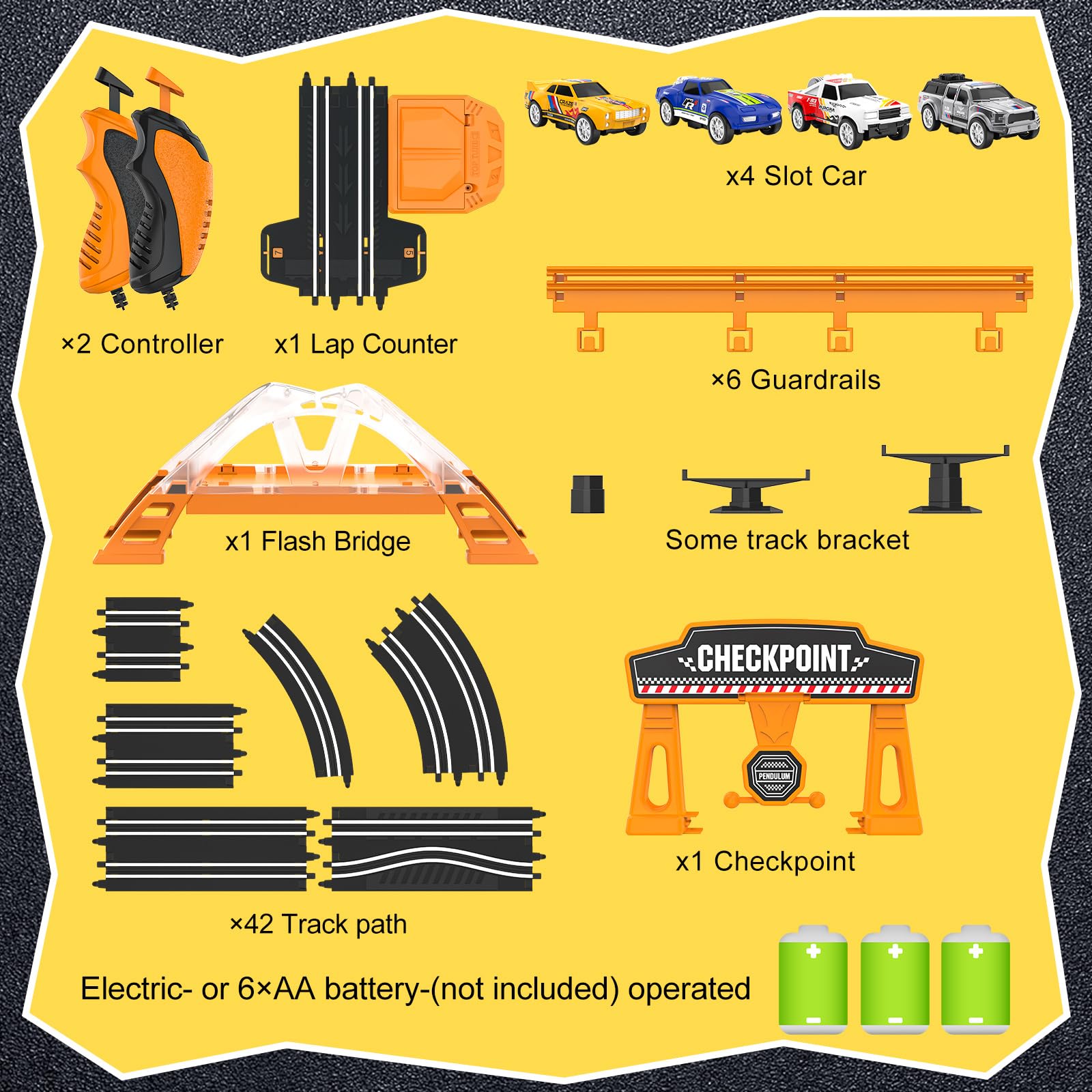 Kmuxilal ABS plastic construction for durable play.