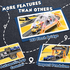 Kmuxilal four-slot cars offer diverse styles for head-to-head races.