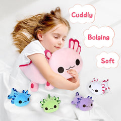 KMUYSL axolotl plush arrives in compact gift-ready packaging