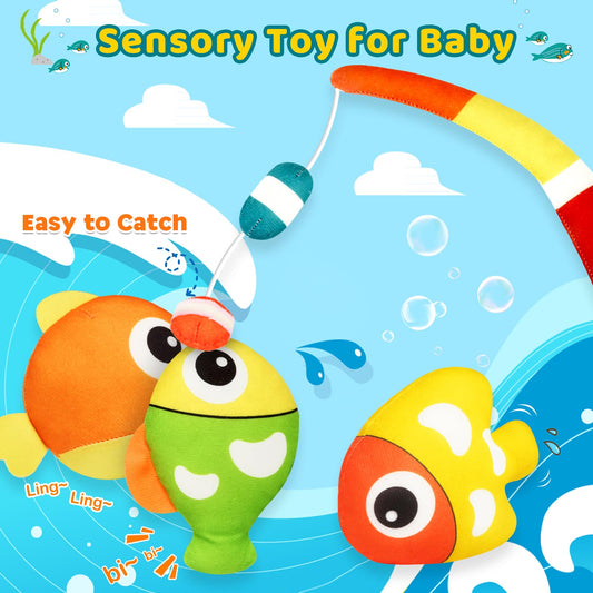 KMUYSL rod toy with fastener attaches to play area for easy on-the-go fun.