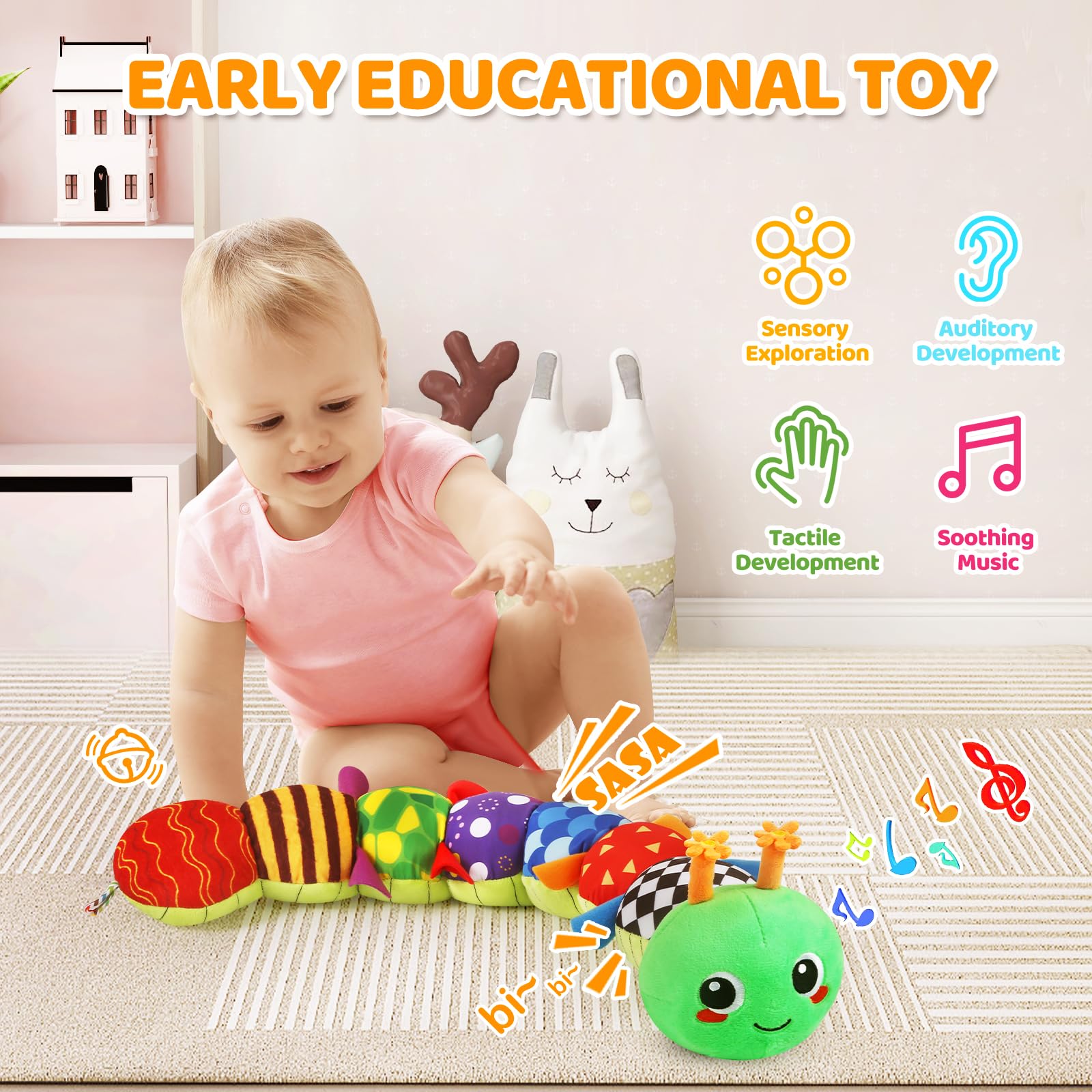 KMUYSL safe, non-toxic plush designed for infant safety and durability.