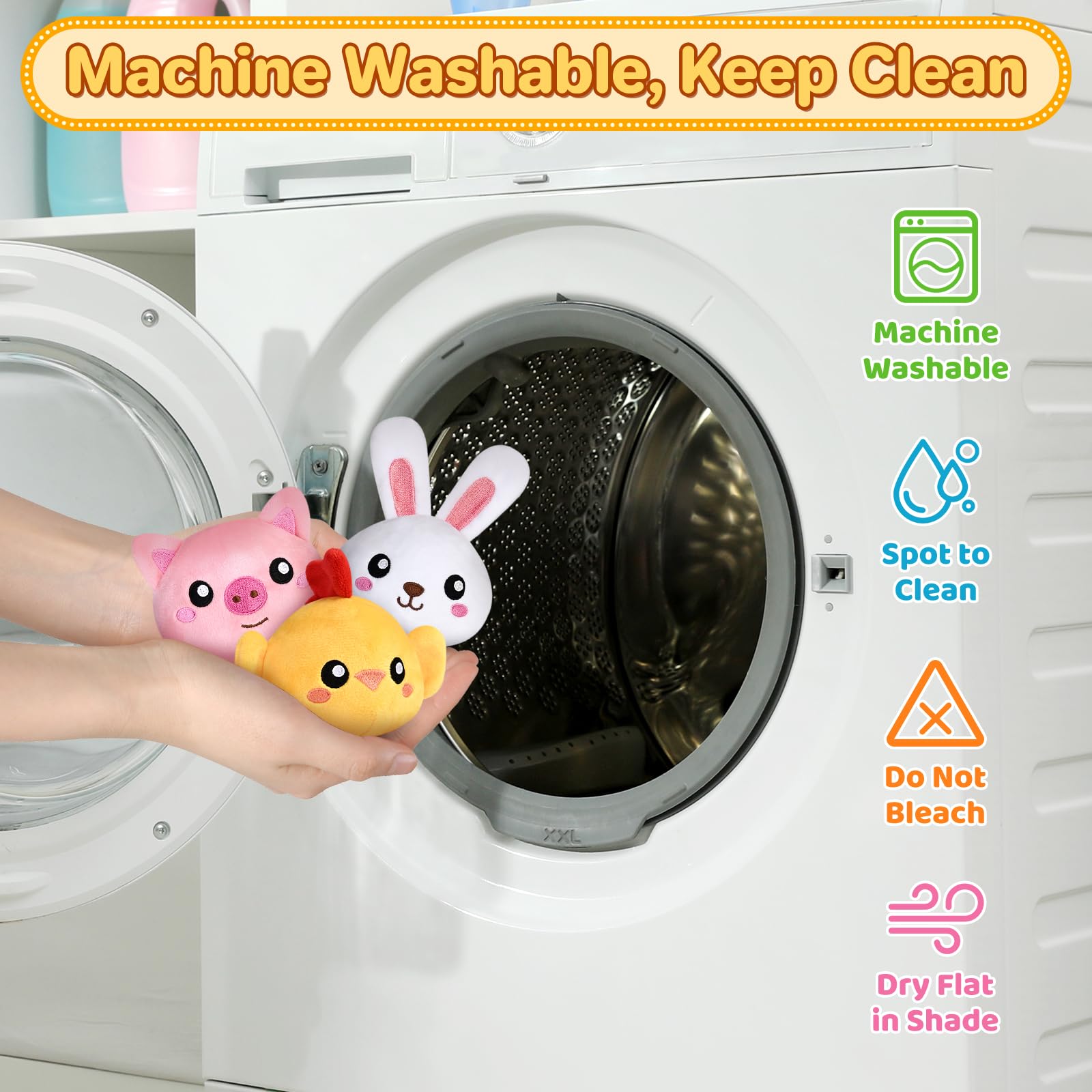 KMUYSL plush sheep with safe design for gentle play