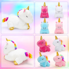 KMUYSL Iridescent manes and tails with gold horns spark imaginative play.