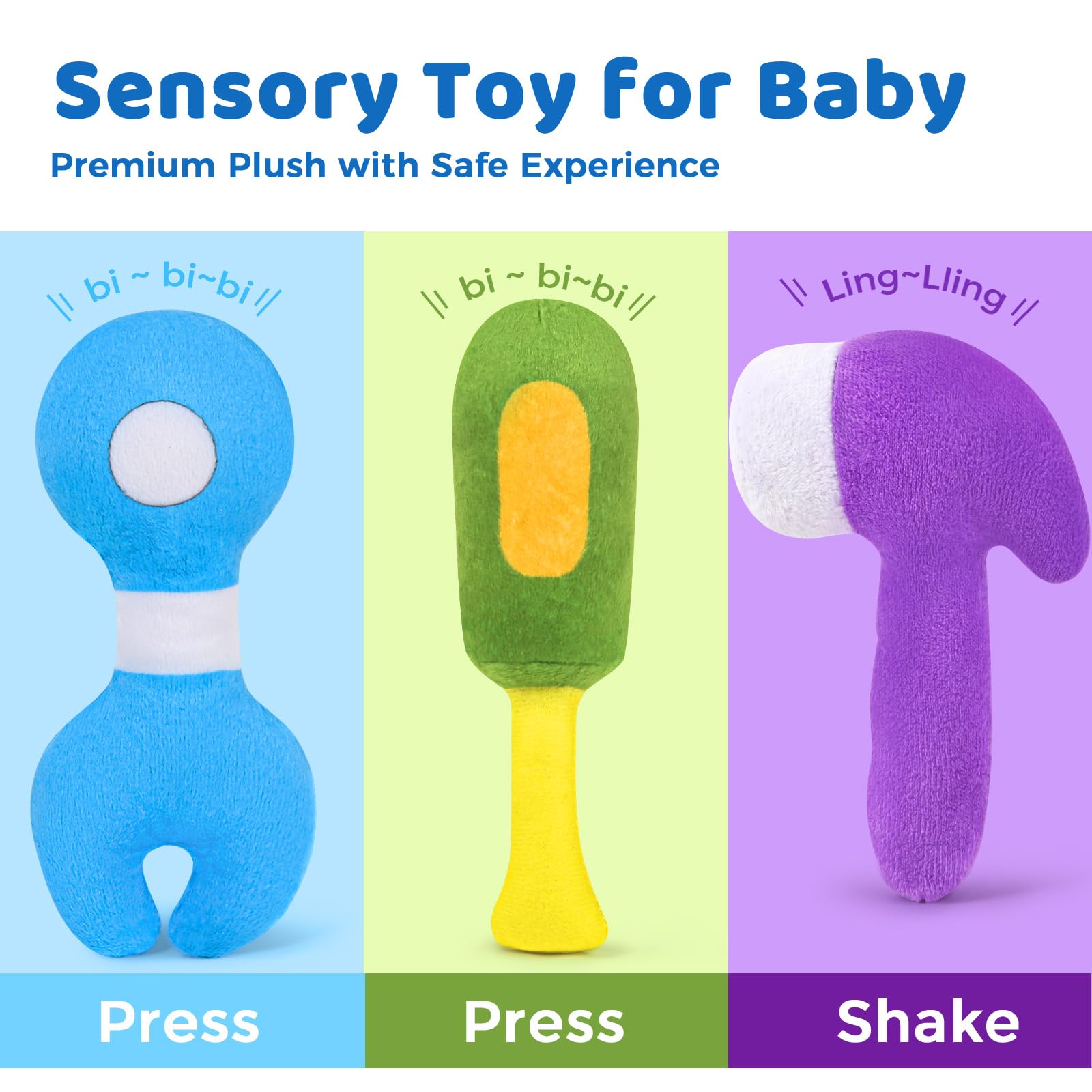 KMUYSL hammer jingle toy engages baby with sound