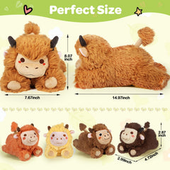 KMUYSL Highland Cow soft fabric texture for gentle hugs
