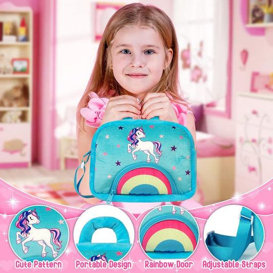 KMUYSL pink unicorn plush adds color and comfort to story time.