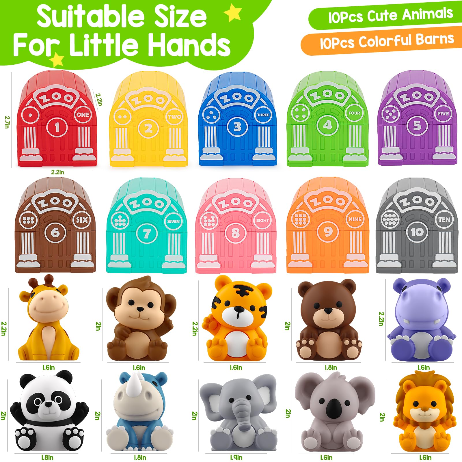 KMUYSL safari bear figure promotes hand-eye coordination during imaginative scenes.