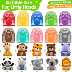 KMUYSL safari bear figure promotes hand-eye coordination during imaginative scenes.