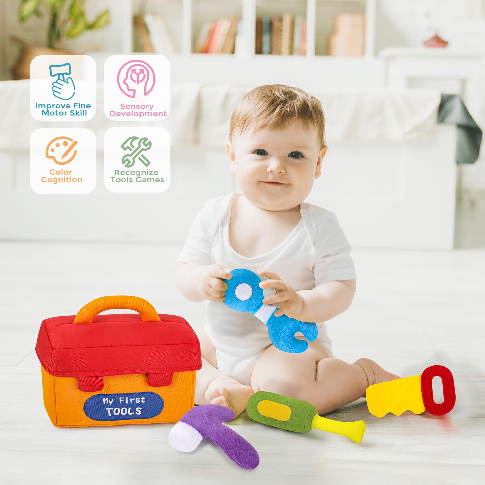 KMUYSL screwdriver rattle invites sensory exploration safely
