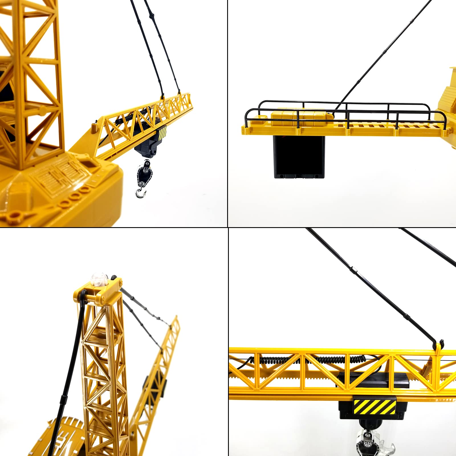 KNACKTOYZ crane arm with 680-degree rotation for versatile building play.